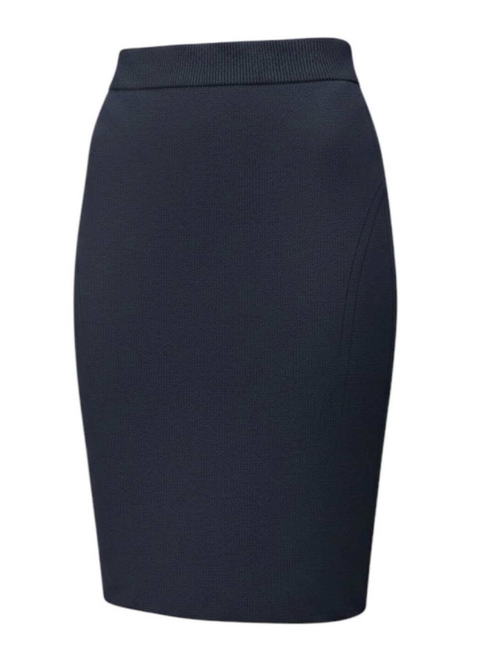 NWT St John Collection Black Santana Pencil Skirt - L
